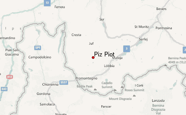 Piz Piot Location Map