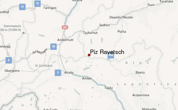 Piz Ravetsch Location Map