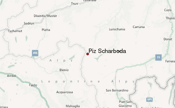 Piz Scharboda Location Map
