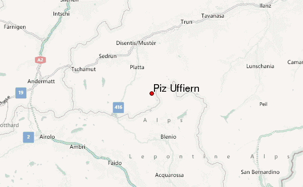 Piz Uffiern Location Map