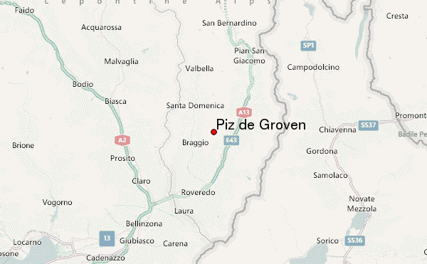 Piz de Groven Location Map
