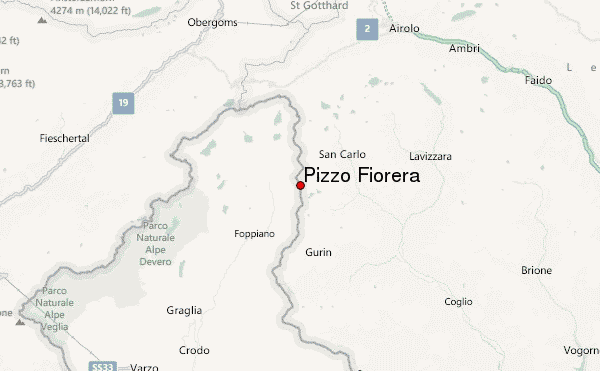 Pizzo Fiorèra Location Map
