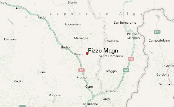 Pizzo Magn Location Map
