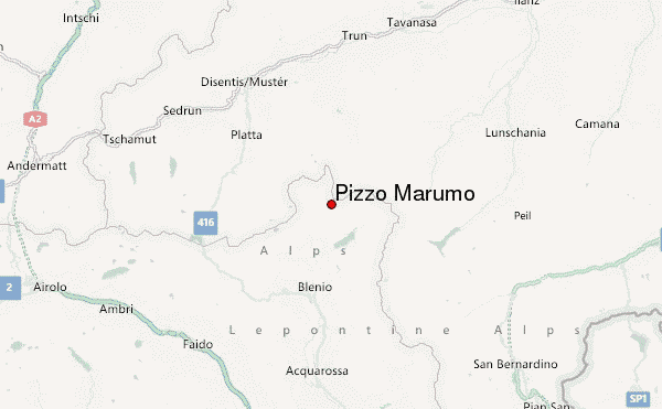 Pizzo Marumo Location Map