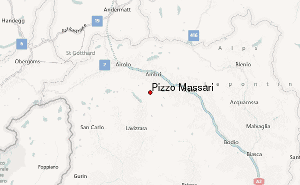 Pizzo Massari Location Map