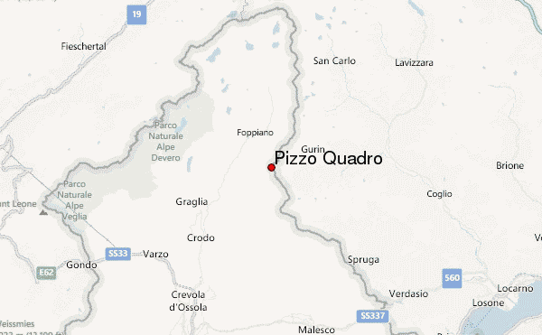 Pizzo Quadro Location Map
