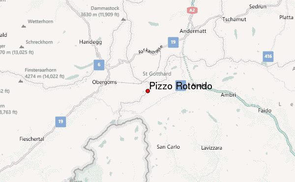 Pizzo Rotondo Location Map