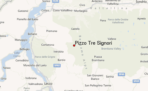 Pizzo Tre Signori Location Map