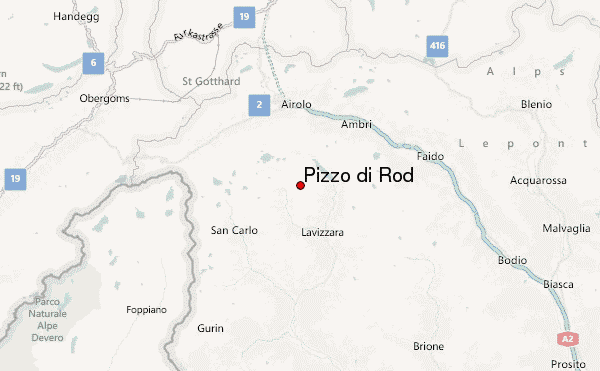 Pizzo di Röd Location Map