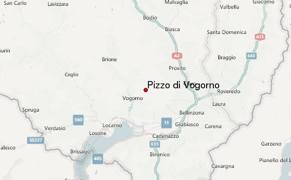 Pizzo di Vogorno Location Map