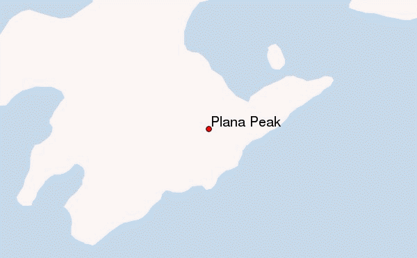 Plana Peak Location Map