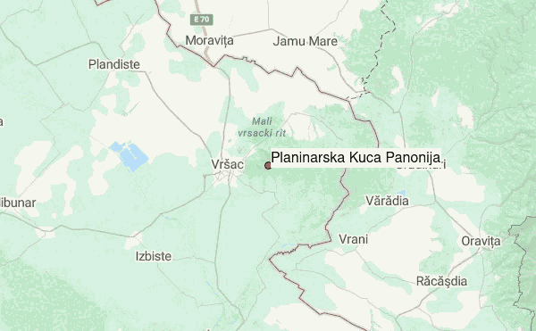 Planinarska Kuća Panonija Location Map