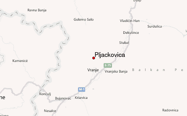 Pljačkovica Location Map