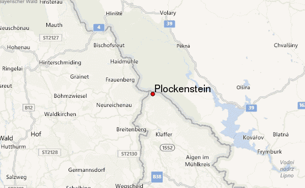 Plöckenstein Location Map