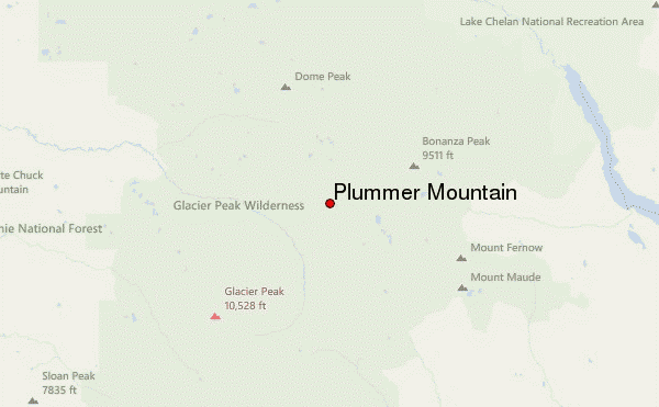 Plummer Mountain Location Map