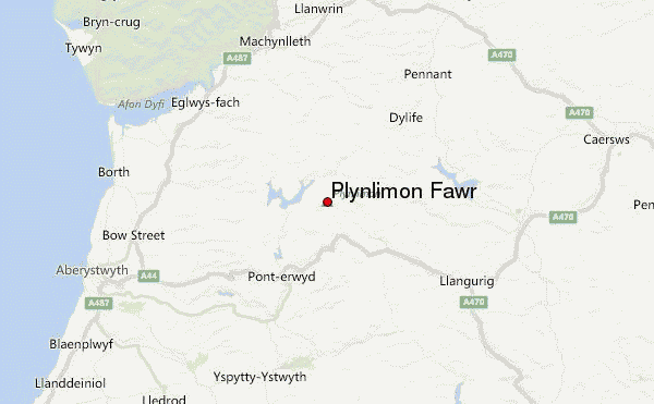 Plynlimon Fawr Location Map