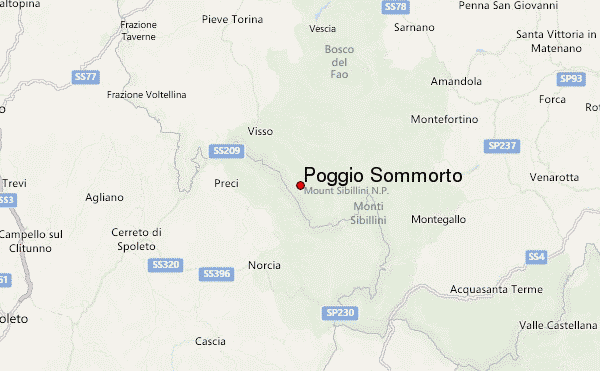 Poggio Sommorto Location Map