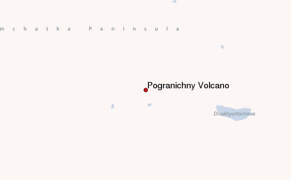 Pogranichny Volcano Location Map