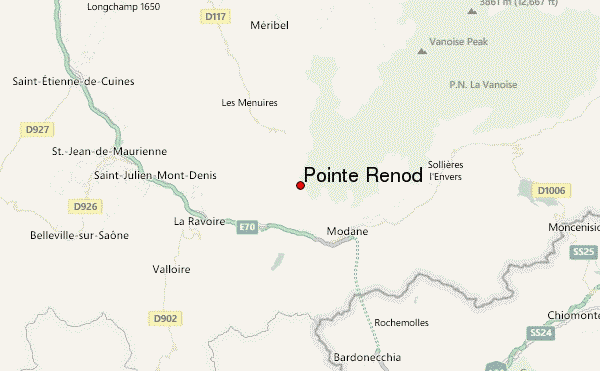 Pointe Rénod Location Map