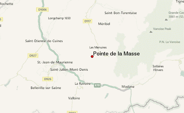 Pointe de la Masse Location Map