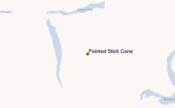Pointed Stick Cone Location Map