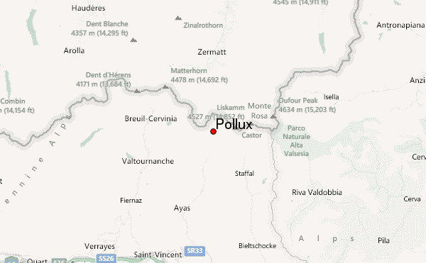 Pollux Location Map