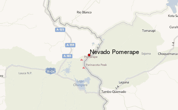 Nevado Pomerape Location Map