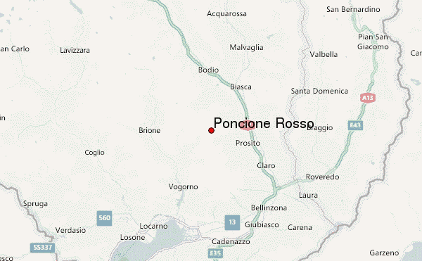 Poncione Rosso Location Map