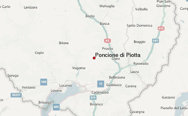 Poncione di Piotta Location Map