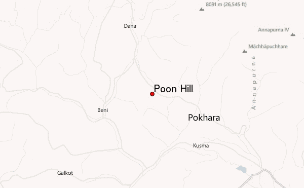 Poon Hill Location Map