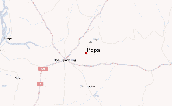 Popa Location Map