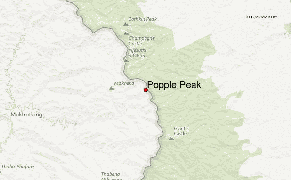Popple Peak Location Map