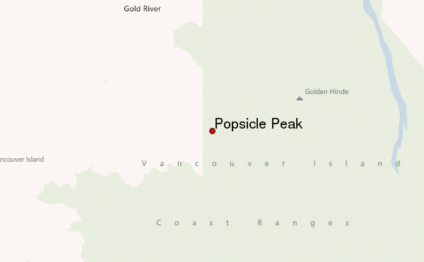 Popsicle Peak Location Map