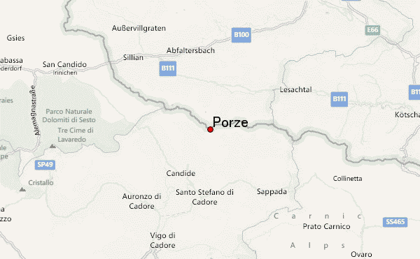 Porze Location Map