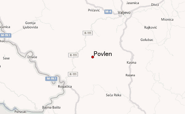 Povlen Location Map