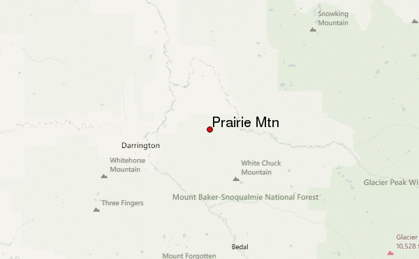 Prairie Mtn Location Map