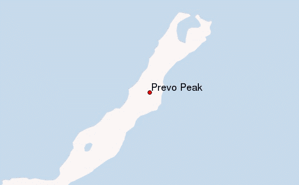 Prevo Peak Location Map