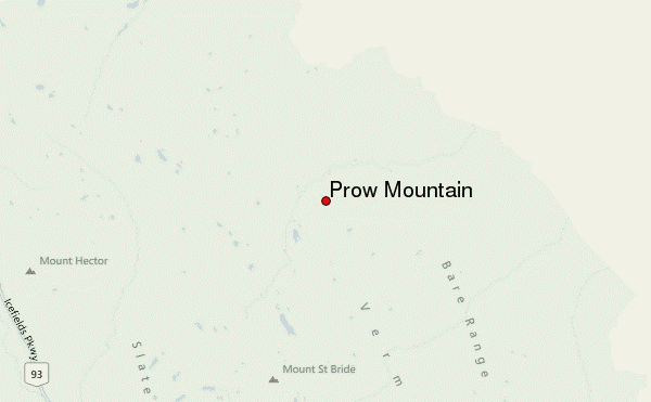 Prow Mountain Location Map