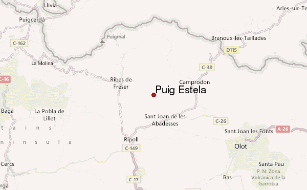 Puig Estela Location Map