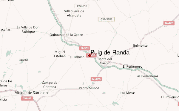 Puig de Randa Location Map