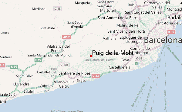 Puig de la Mola Location Map