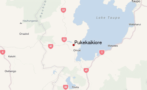 Pukekaikiore Location Map