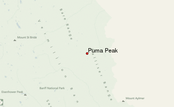 Puma Peak Location Map