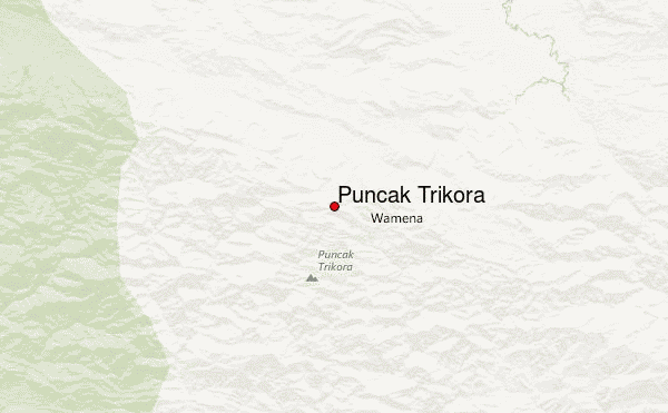 Puncak Trikora Location Map