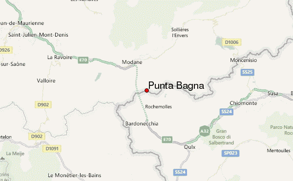 Punta Bagnà Location Map