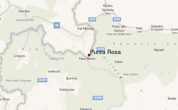 Punta Rosa Location Map