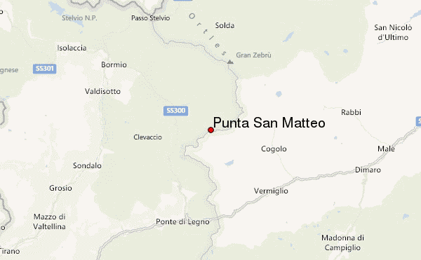 Punta San Matteo Location Map