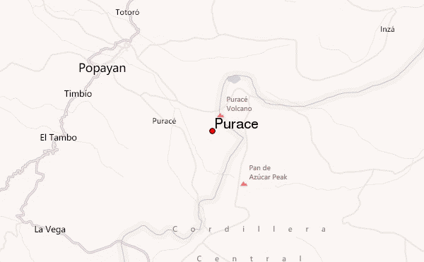 Puracé Location Map