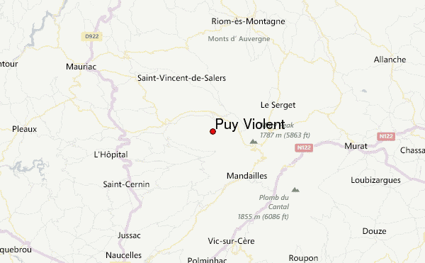 Puy Violent Location Map