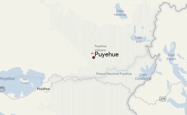 Puyehue Location Map